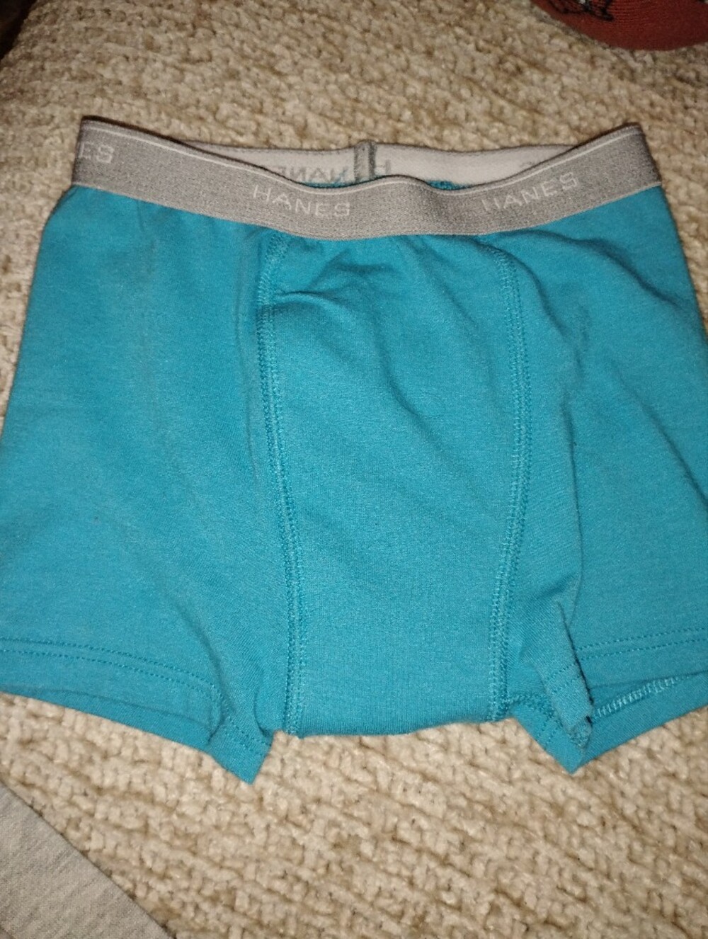 Hanes Boys Training Teal Blue Stretch Boxer Briefs